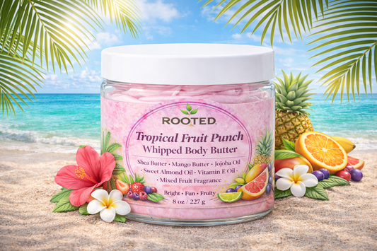 Rooted Glow Whipped Body Butter (8oz)-Scented Options