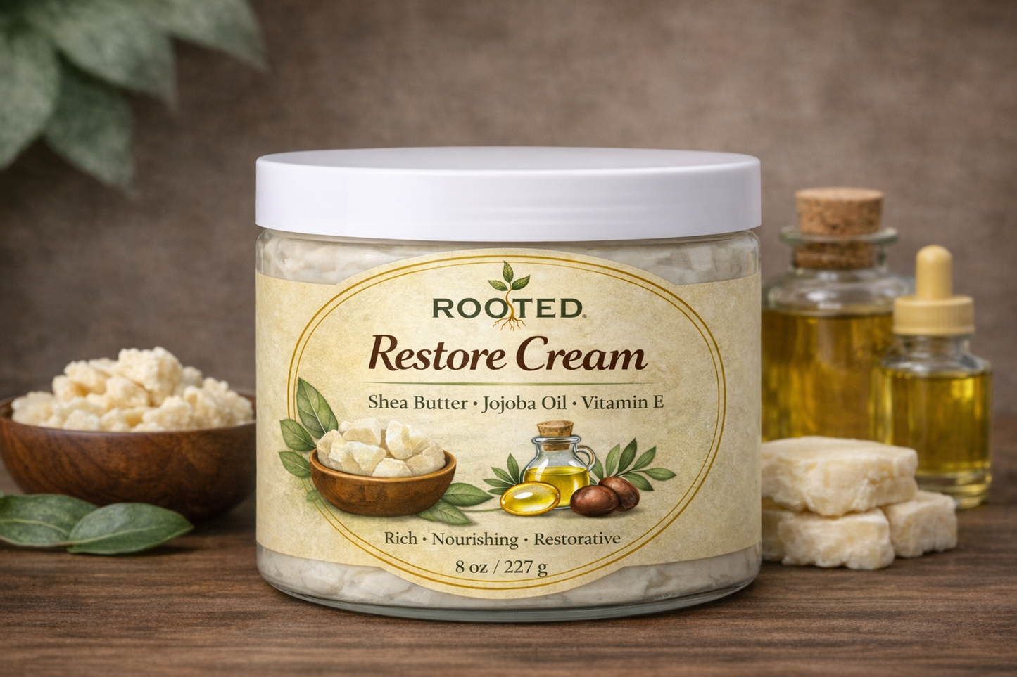 Rooted Restore Shea Cream- Fragrance-Free